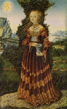 Портрет саксонской дворянки Как Марии Магдалины 1525