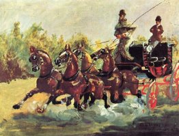 Count Alphonse De Toulouse Lautrec Driving A Four Horse Hitch 18