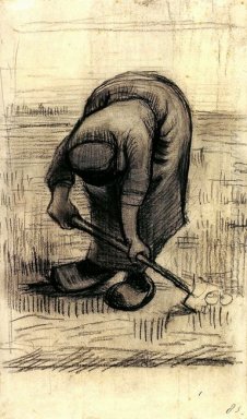 Peasant Woman Lifting Kartoffeln 1885