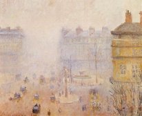 place du theatre francais foggy weather 1898