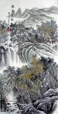 Cachoeira - Pintura Chinesa