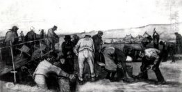 Peat Diggers In The Dunes 1883