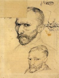 Two Self Portraits And Several Details 1886