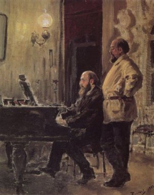 S P A I Mamontov Spiro am Klavier 1882