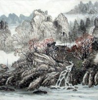 Bergen en water - Chinees schilderij