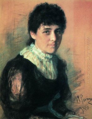 Retrato del escultor EP Tarhanova Antokolskaya 1893