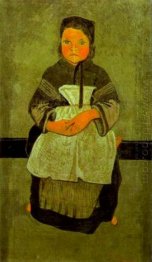 Little Breton Girl Seated Portrait Of Marie Francisaille