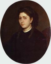 Portrait Of A Woman Muda Dressed In Black Velvet 1863