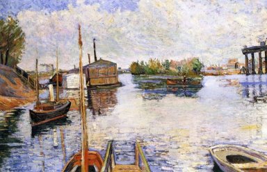 Parijs Ponton Des Bains Bailet 1885