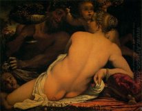 Venus met een sater en cupido'S