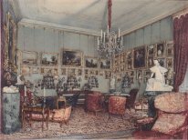 Interior En el Palacio Windischgratz En la carrera en Wien 1848