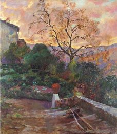 Garden Of Spanish Farmhouse 1909