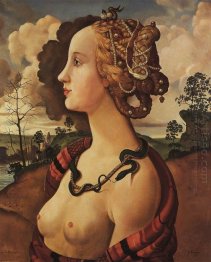 Copy Of Portrait Of Simonetta Vespucci By Piero Di Cosimo