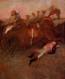 scene from the steeplechase the fallen jockey 1866