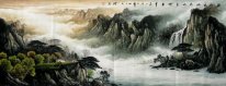 Montagnes et l'eau - peinture chinoise