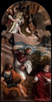 Sts Mark James und Jerome mit dem toten Christus Borne durch Eng