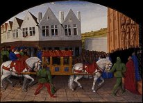 Arrivo dell'imperatore Carlo IV Davanti Saint Denis 1460