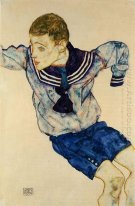 Ragazzo in un vestito da marinaio 1913