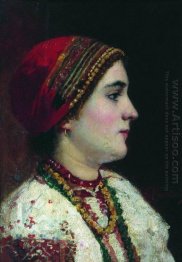 Portrait Of The Girl In A Ukrainian Dress