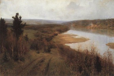 Mise en froid d\'automne sur la rivière Oka Près Tarusa 1893