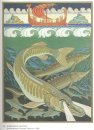 Illustrazione subacqueo per l'epica Volga 1928