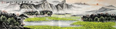 Montagnes et l\'eau - peinture chinoise