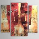 Hand-painted People Oil Painting - Set of 3