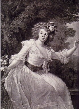 Portrait de l\'actrice française Louise Rosalie Dugazon