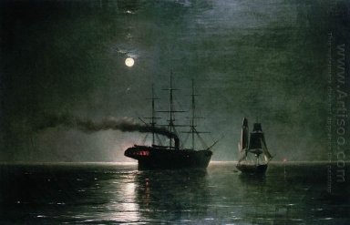 Buques en el silencio de la noche 1888