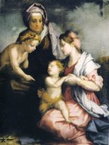 Madonna en kind met St. Elizabeth en Sint Jan de Doper