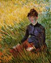 Donna Seduta In The Grass 1887
