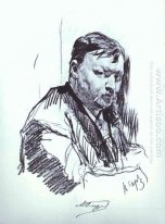 Porträt des Komponisten Alexander Glasunow 1899