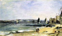 seascape at arcachon arcachon beautiful weather 1871