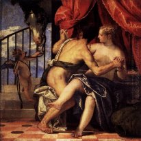 Venus y Marte con Cupido y un caballo