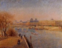 Louvre soleil d'hiver matin 1900