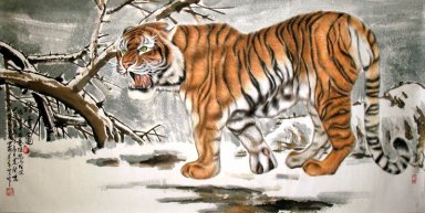 Tiger-Fab Five - Pittura cinese