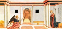 The Annunciation, predella panel from the St. Lucy Altarpiece