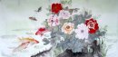 Fish & Peony - la pintura china