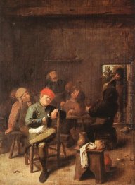 Peasants Smoking And Drinking