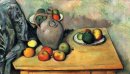 Still Life Jug Dan Buah Pada Tabel 1894