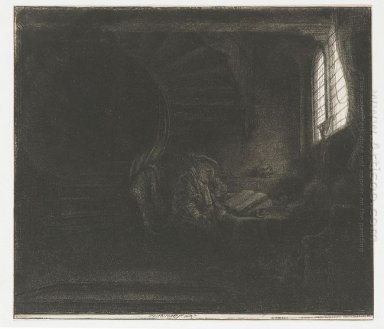 St Jerome en una cámara oscura