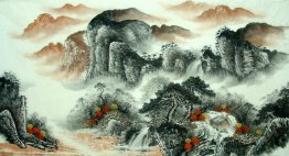 A small village - Chinese Painting