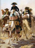 Le général Bonaparte avec son état-major militaire en Egypte