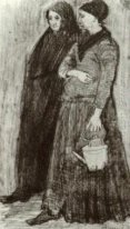 Sien Pregnant Walking With Older Woman 1882