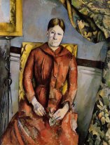 Madame Cézanne en una silla amarilla