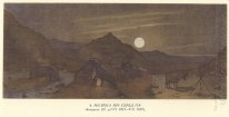 Notte di luna in montagna