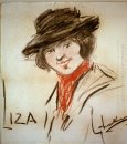 Tekening van Eliza Doolittle, een teken van George Bernard Shaw