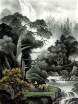 Paesaggio con alberi - Pittura cinese