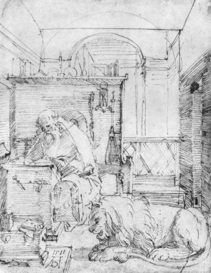 Saint Jérôme dans son étude 1511