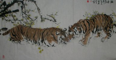 Tiger - Lukisan Cina